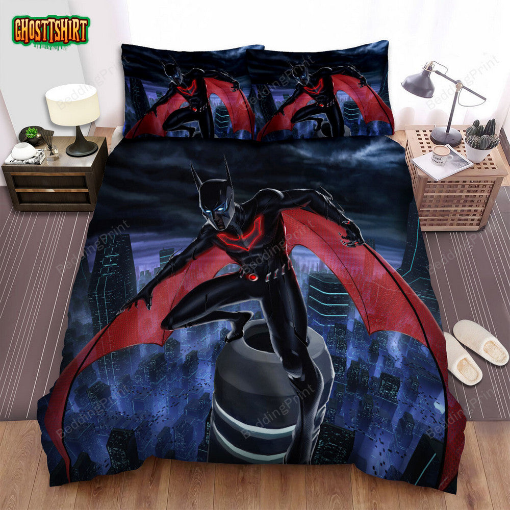 Batman Beyond Animated Series Art 13 Bed Sheets Duvet Cover Bedding Set