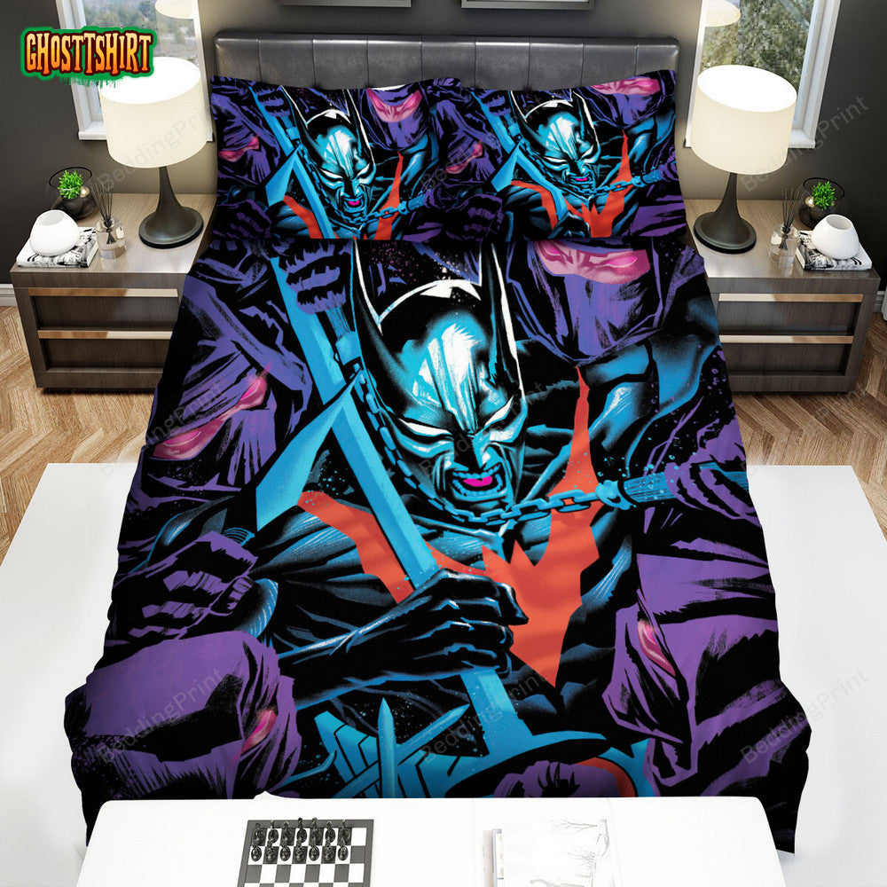 Batman Beyond Animated Series Art 20 Bed Sheets Duvet Cover Bedding Set