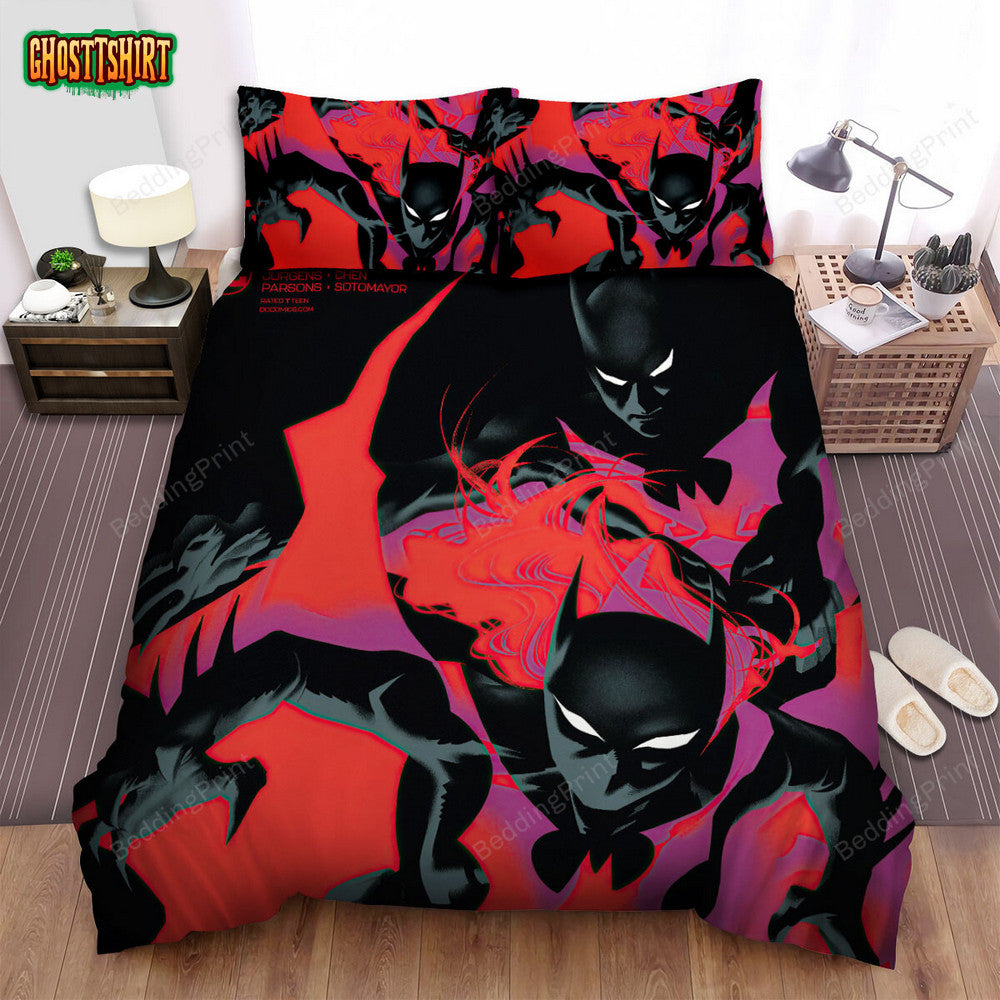 Batman Beyond Animated Series Art 21 Bed Sheets Duvet Cover Bedding Set