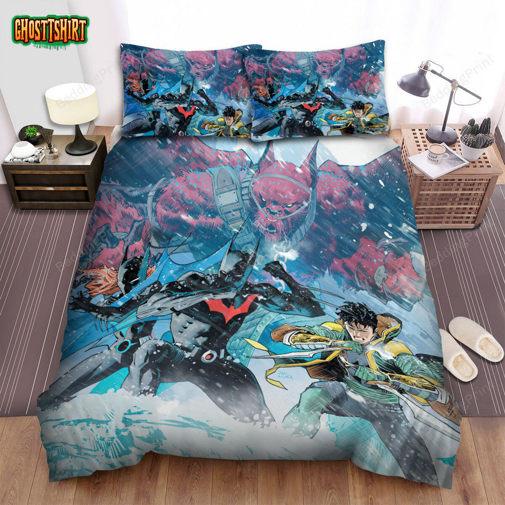 Batman Beyond Animated Series Art 29 Bed Sheets Duvet Cover Bedding Set