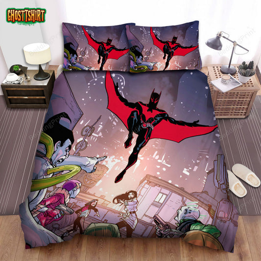 Batman Beyond Animated Series Art 42 Bed Sheets Duvet Cover Bedding Set
