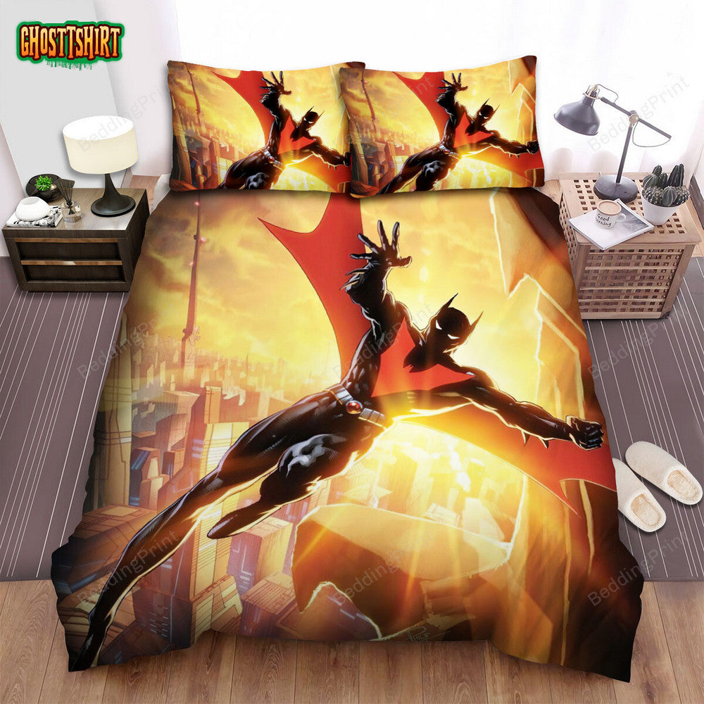 Batman Beyond Animated Series Art 73 Bed Sheets Duvet Cover Bedding Set