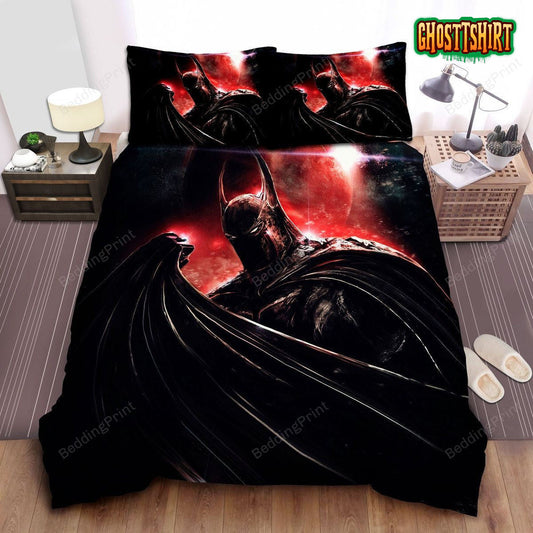 Batman Psychotic Costume Artwork Bed Sheets Duvet Cover Bedding Set