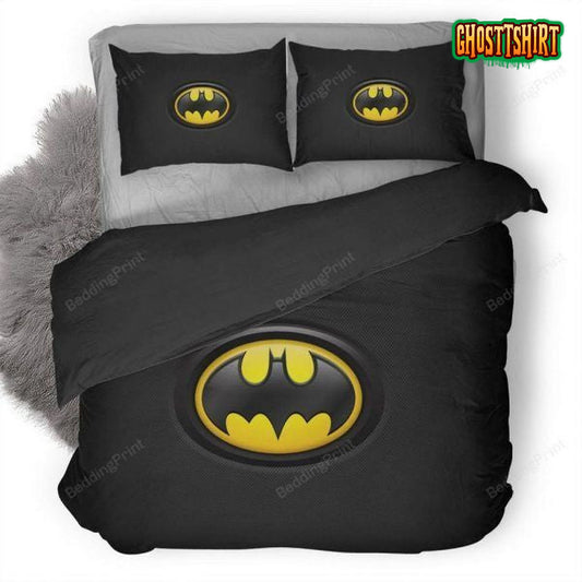 Batman Returns Iconic Black And Yellow Logo Bedding Set
