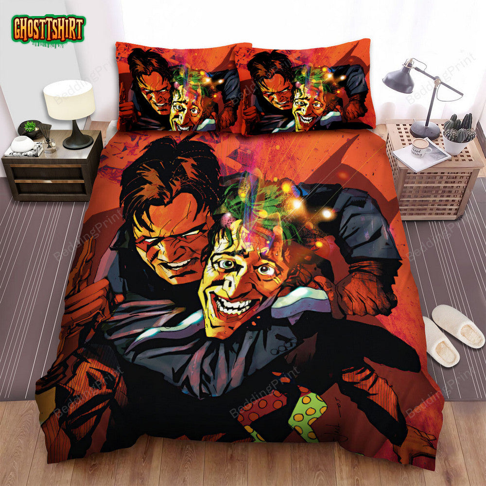Batman Under The Red Hood Series Art 2 Bed Sheets Duvet Cover Bedding Set