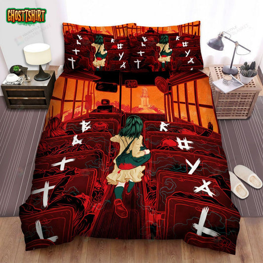 Battle Royale (2000) Movie Bus Art Poster Bed Sheets Spread Comforter Duvet Cover Bedding Set