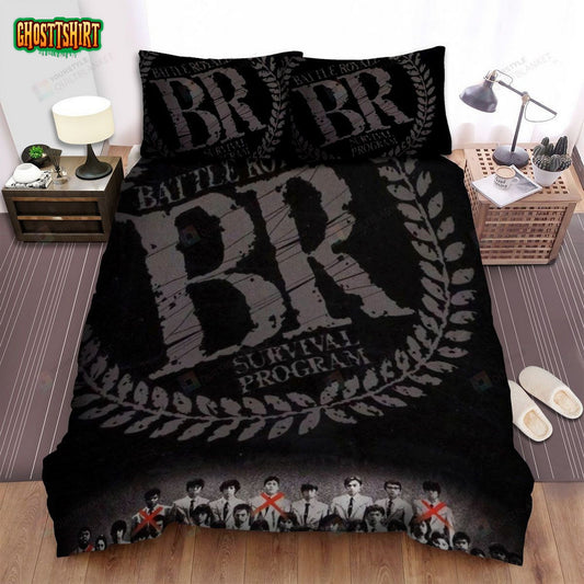 Battle Royale (2000) Movie Dark Poster Bed Sheets Spread Comforter Duvet Cover Bedding Set