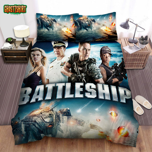 Battleship Movie Poster 4 Bed Sheets Duvet Cover Bedding Set