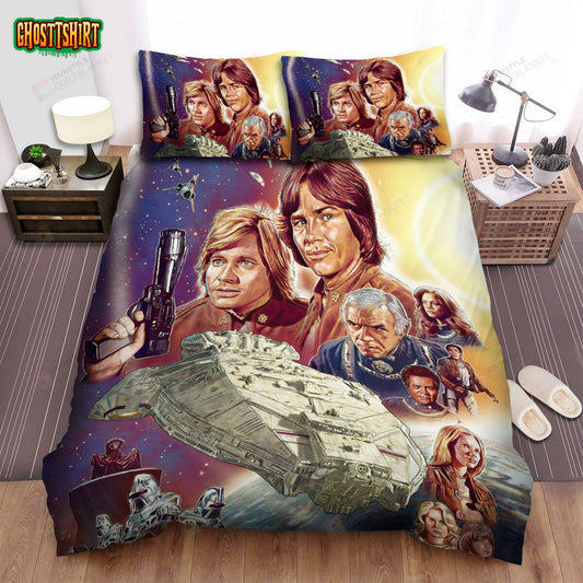 Battlestar Galactica (2004–2009) Comic Poster Movie Poster Bed Sheets Duvet Cover Bedding Set
