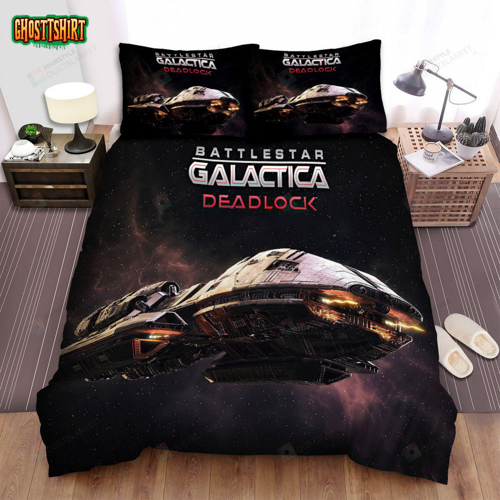 Battlestar Galactica (2004–2009) Deadlock Movie Poster Bed Sheets Duvet Cover Bedding Set