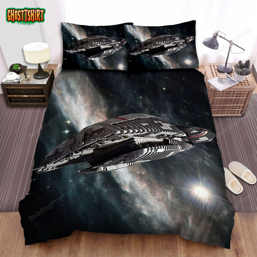 Battlestar Galactica (2004–2009) Front Cover Movie Poster Bed Sheets Duvet Cover Bedding Set