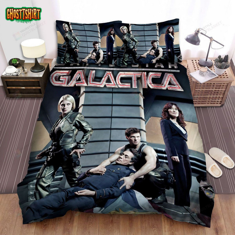Battlestar Galactica (2004–2009) Hater Movie Poster Bed Sheets Duvet Cover Bedding Set
