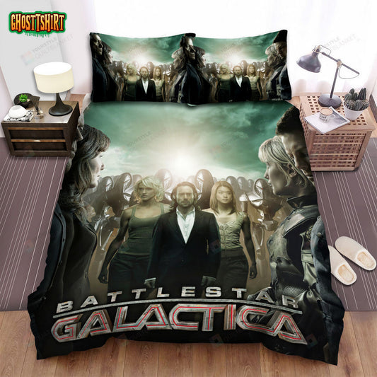 Battlestar Galactica (2004–2009) Legion Movie Poster Bed Sheets Duvet Cover Bedding Set
