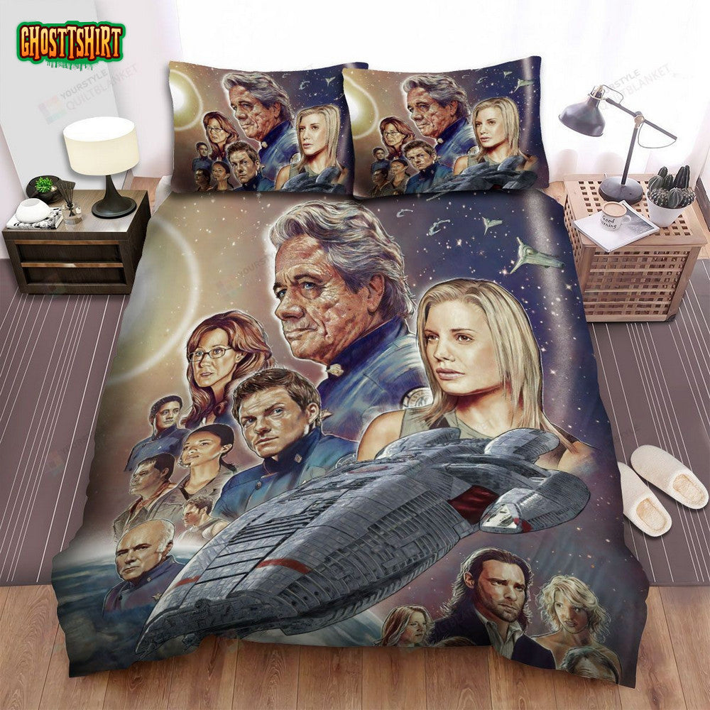 Battlestar Galactica (2004–2009) Painted Poster Movie Poster Bed Sheets Duvet Cover Bedding Set