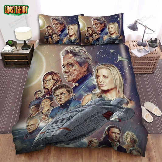 Battlestar Galactica (2004–2009) Painted Poster Movie Poster Bed Sheets Duvet Cover Bedding Set
