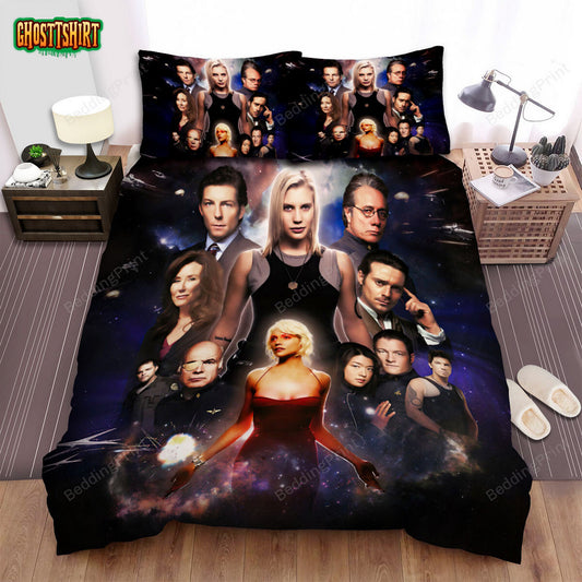 Battlestar Galactica (2004–2009) Poster Movie Poster Bed Sheets Duvet Cover Bedding Set Ver 4