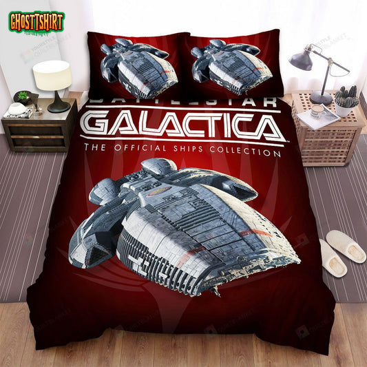 Battlestar Galactica (2004–2009) Red Gas Movie Poster Bed Sheets Duvet Cover Bedding Set