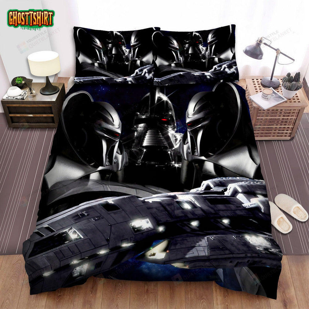 Battlestar Galactica (2004–2009) Silver Movie Poster Bed Sheets Duvet Cover Bedding Set