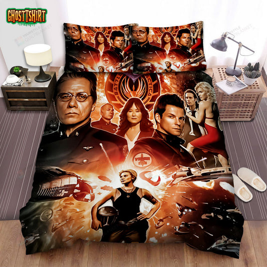Battlestar Galactica (2004–2009) Special Movie Poster Bed Sheets Duvet Cover Bedding Set