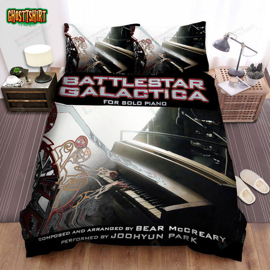 Battlestar Galactica (2004–2009) The Music Movie Poster Bed Sheets Duvet Cover Bedding Set