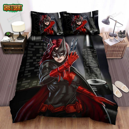 Batwoman Movie Art 3 Bed Sheets Spread Comforter Duvet Cover Bedding Set