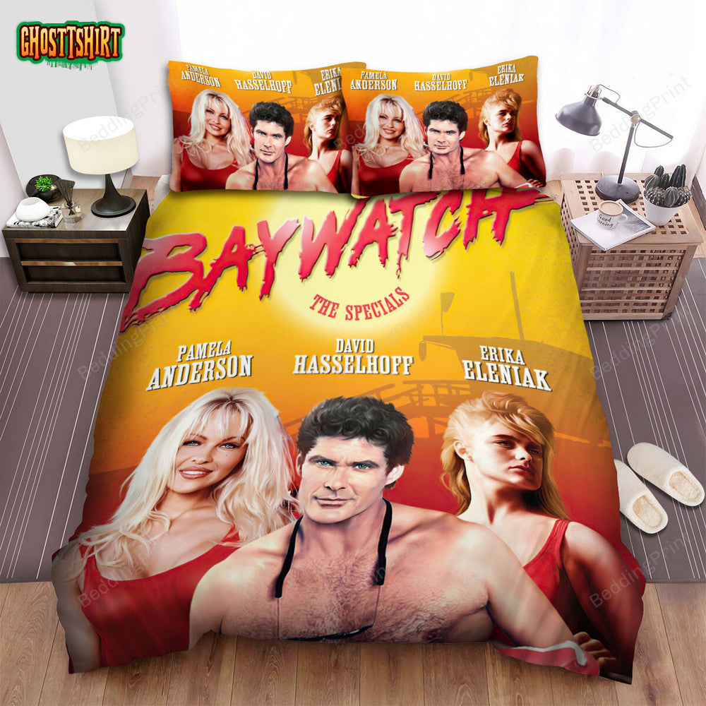 Baywatch (1989–2001) The Specials Movie Poster Bed Sheets Duvet Cover Bedding Set