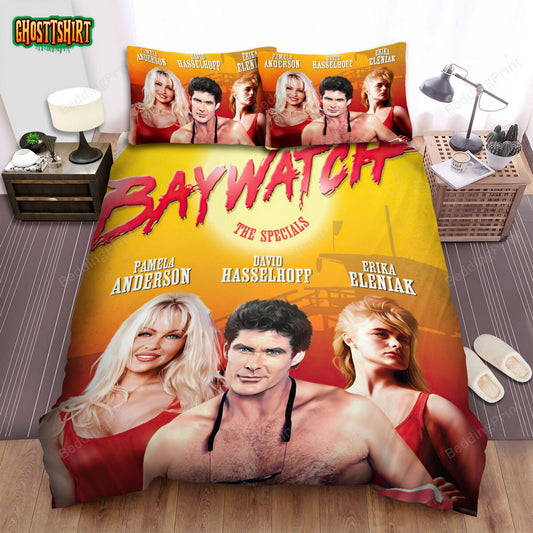 Baywatch (1989–2001) The Specials Movie Poster Bed Sheets Duvet Cover Bedding Set
