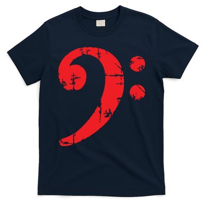 Bass Clef Antique Red Bass Players T-Shirt