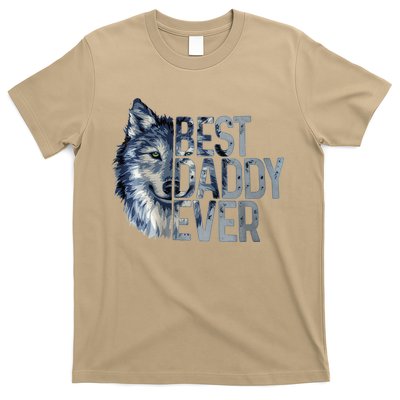 Best Daddy Ever Wolf Father Day T-Shirt