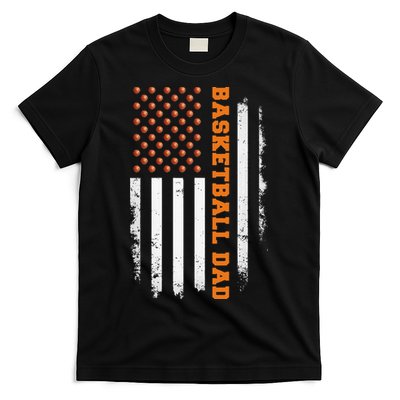 Basketball Dad USA US Flag Basketball Men T-Shirt