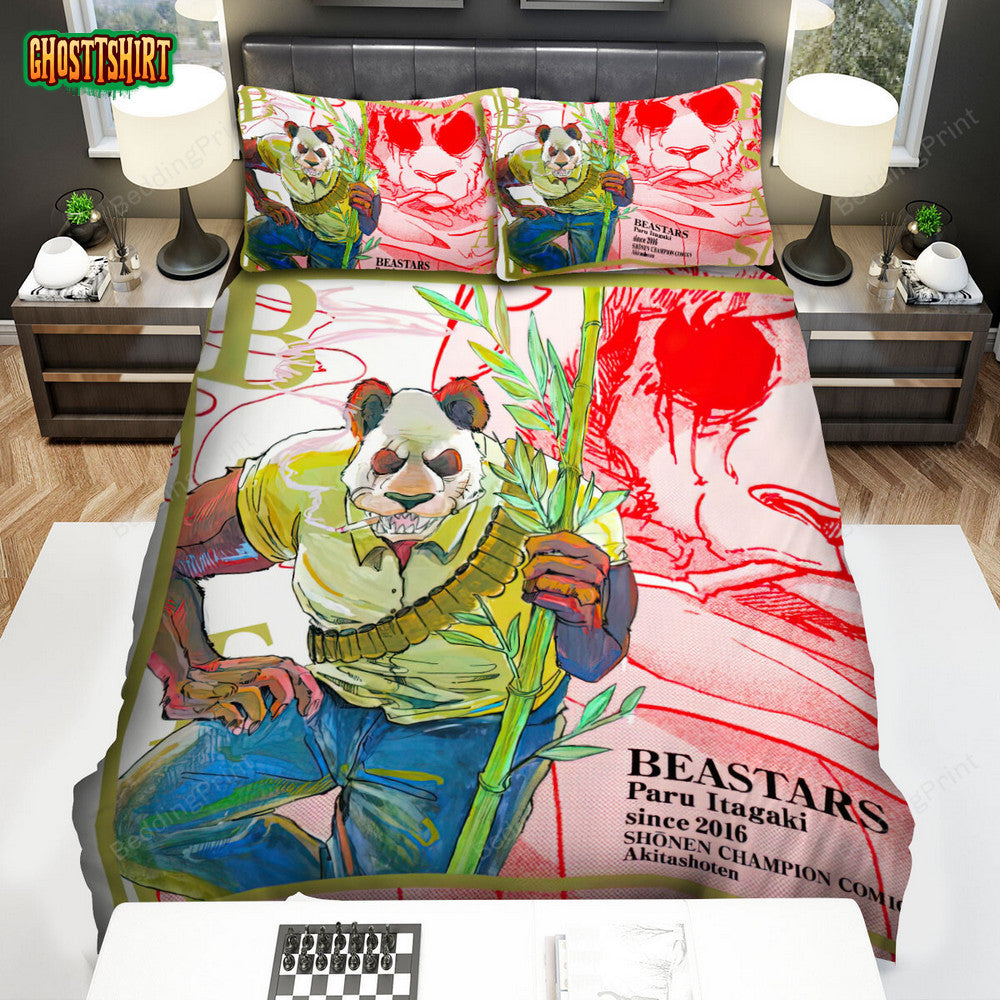 Beastars Gohin Art Drawing Poster Bed Sheets Spread Duvet Cover Bedding Set