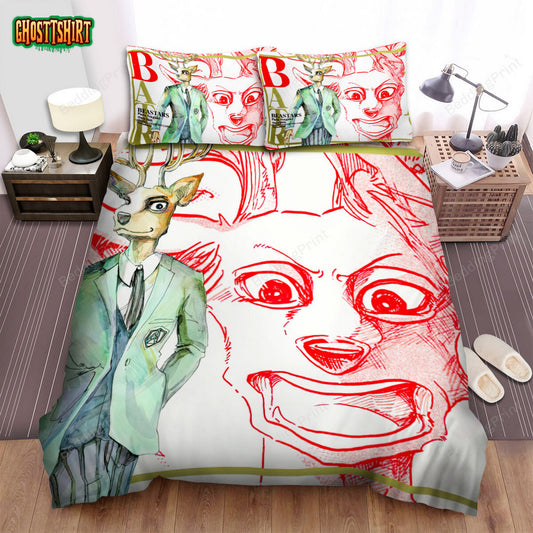 Beastars Louis Art Drawing Poster Bed Sheets Spread Duvet Cover Bedding Set