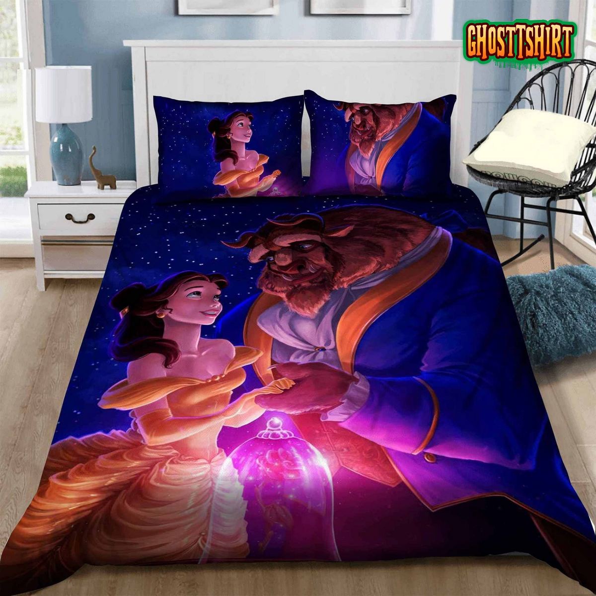 Beauty And The Beast Bedding Set Sleepy