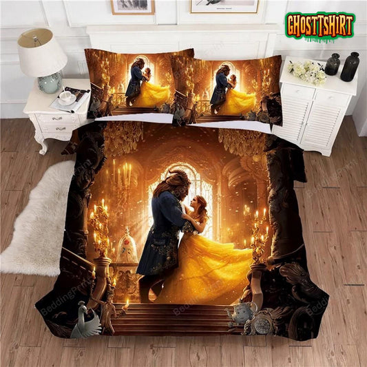 Beauty And The Beast Duvet Cover Bedding Set