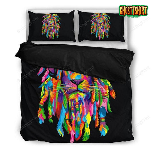 Bedding Lion Rasta Black Duvet Cover & Pillow Cases