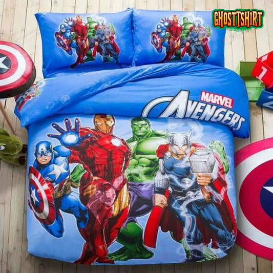 Bedding Set Marvel Avengers Queen Size For Teens Bedding Set
