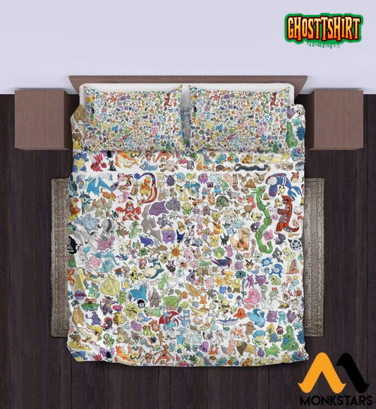 Bedding Set Pokemon Duvet Cover Pillow Cases