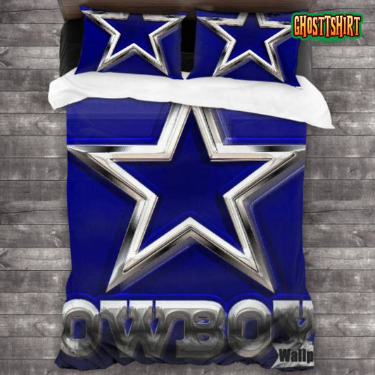 Bedding Sets with 3 Pieces Dallas Cowboys Logo Bedding Set 3PCS Duvet Cover Pillowcases Comforter Cover