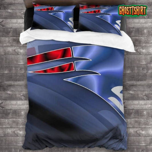 Bedding Sets with 3 Pieces New England Patriots Logo Bedding Set 3PCS Duvet Cover Pillowcases Comforter Cover