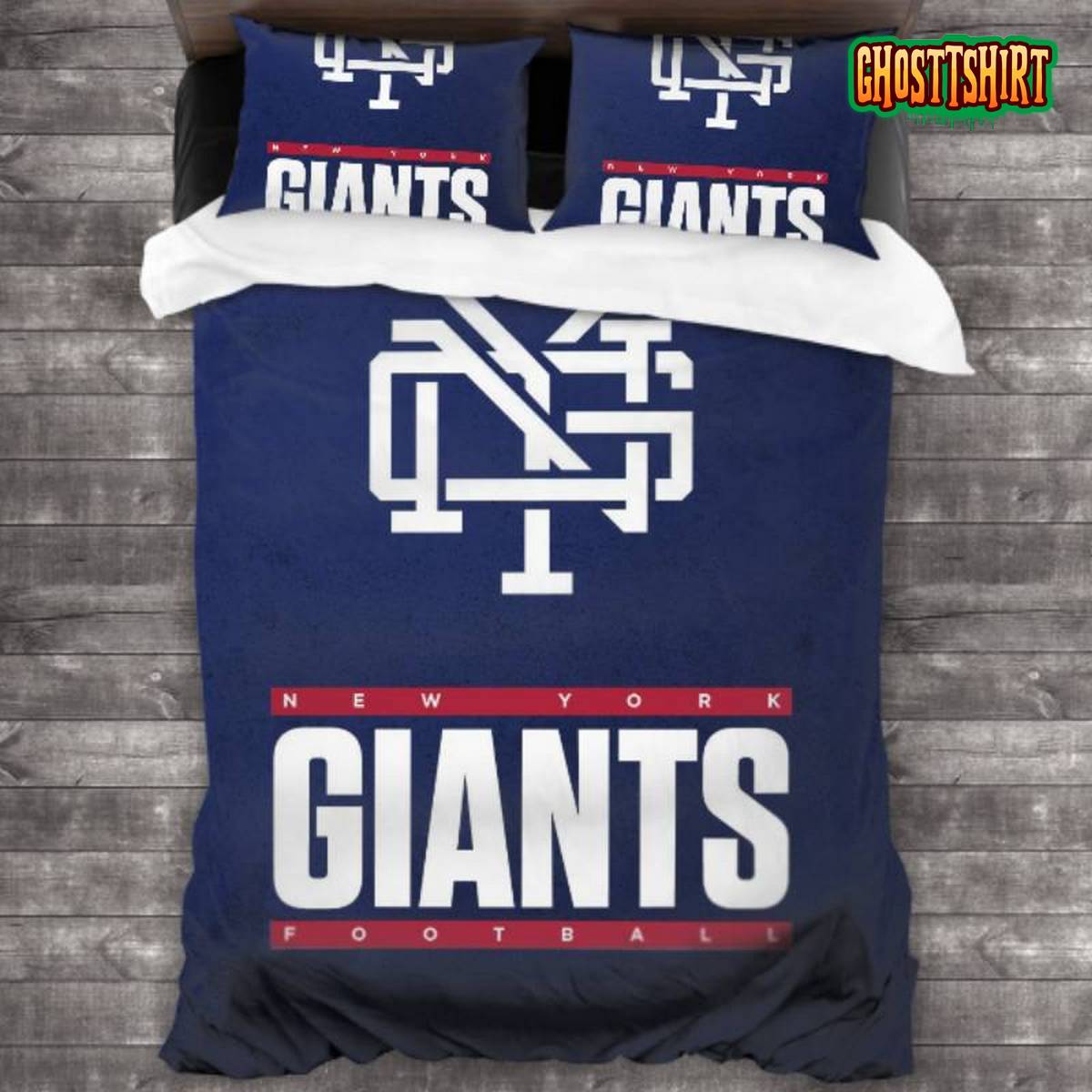 Bedding Sets with 3 Pieces New York Giants Logo Bedding Set 3PCS Duvet Cover Pillowcases Comforter Cover
