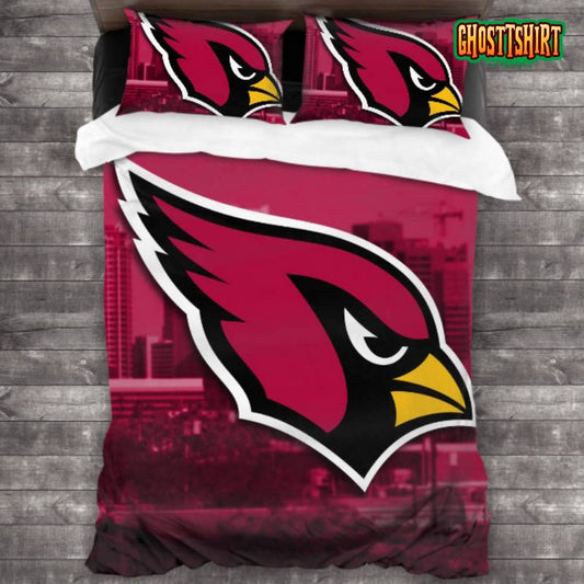 Bedding Sets with 3 Pieces NFL Arizona Cardinals Logo Bedding Set 3PCS Duvet Cover Pillowcases Comforter Cover