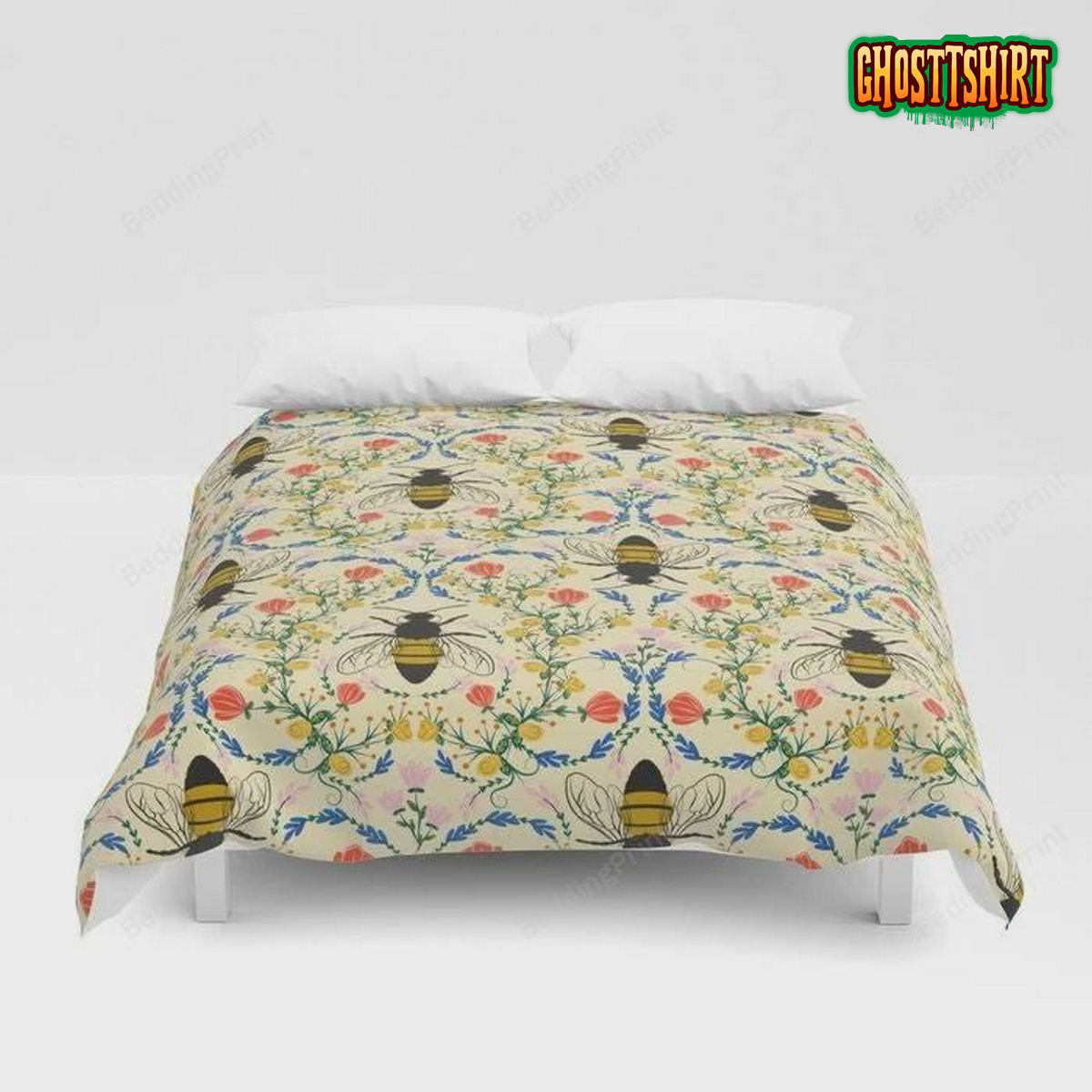 Bee Garden Bed Sheets Duvet Cover Bedding Set