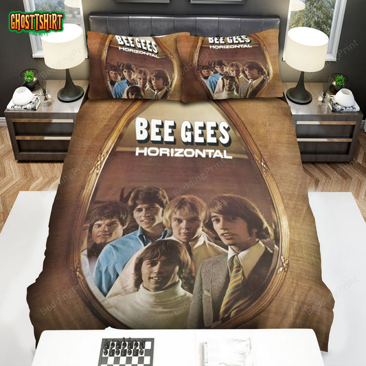 Bee Gees Horizontal Album Cover Bed Sheets Spread Duvet Cover Bedding Set