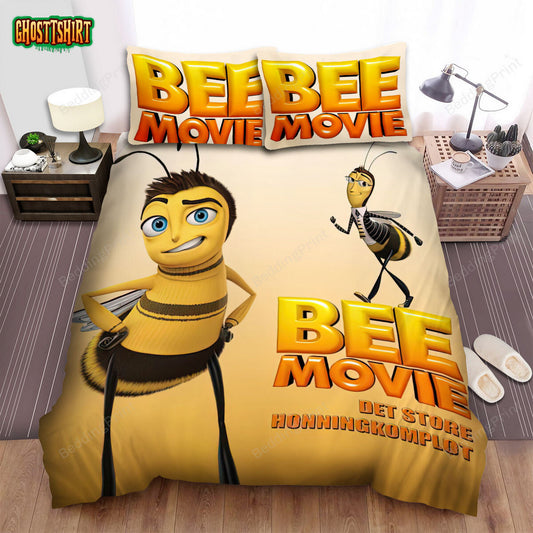Bee Movie Poster 4 Bed Sheets Duvet Cover Bedding Set