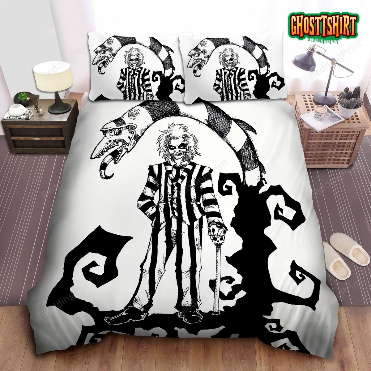 Beetlejuice & Sandworm's Shadowbed Sheets Duvet Cover Bedding Set