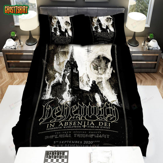 Behemoth Burning Castle Poster Bed Sheets Spread Comforter Duvet Cover Bedding Set