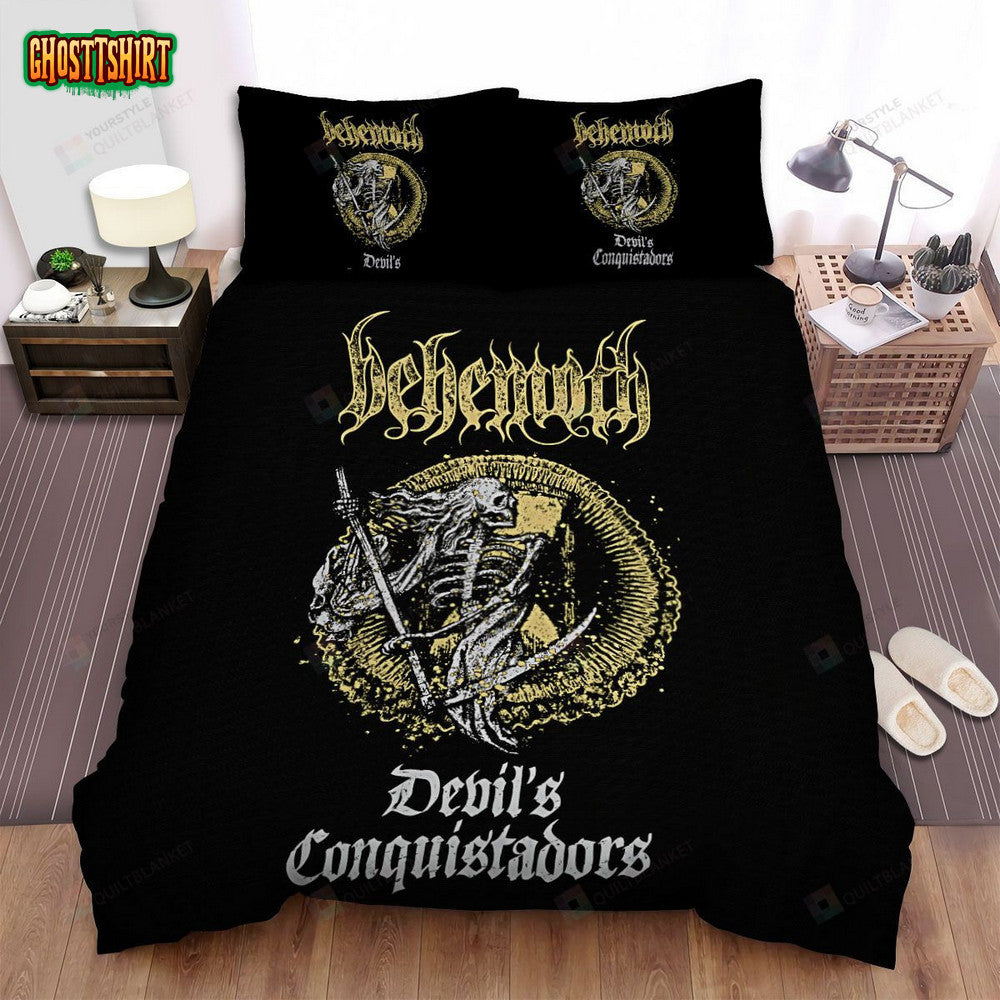Behemoth Devil's Conquistadors Album Cover Bed Sheets Spread Comforter Duvet Cover Bedding Set