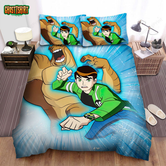 Ben 10 Alien Force Animated Series Poster 7 Bed Sheets Duvet Cover Bedding Set