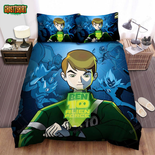 Ben 10 Alien Force Animated Series Poster 9 Bed Sheets Duvet Cover Bedding Set