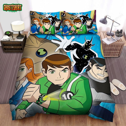 Ben 10 Alien Force Main Characters 2 Bed Sheets Duvet Cover Bedding Set